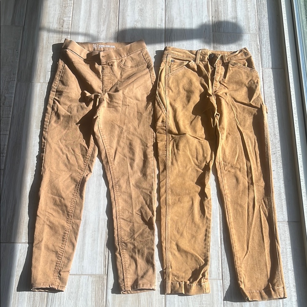 Tan Skinny Jeans Set